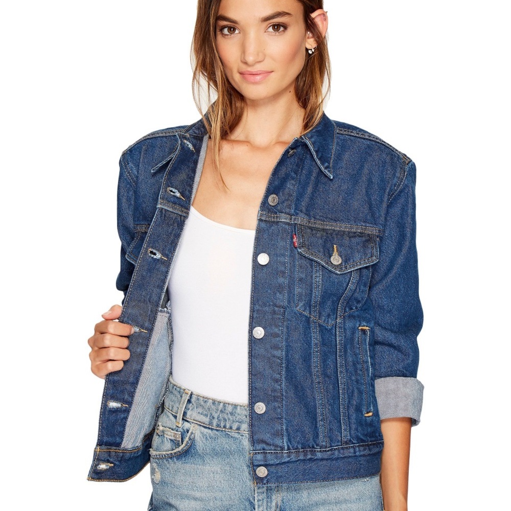 NWT Levi’s Ex-Boyfriend Trucker Jacket in NeuBlu